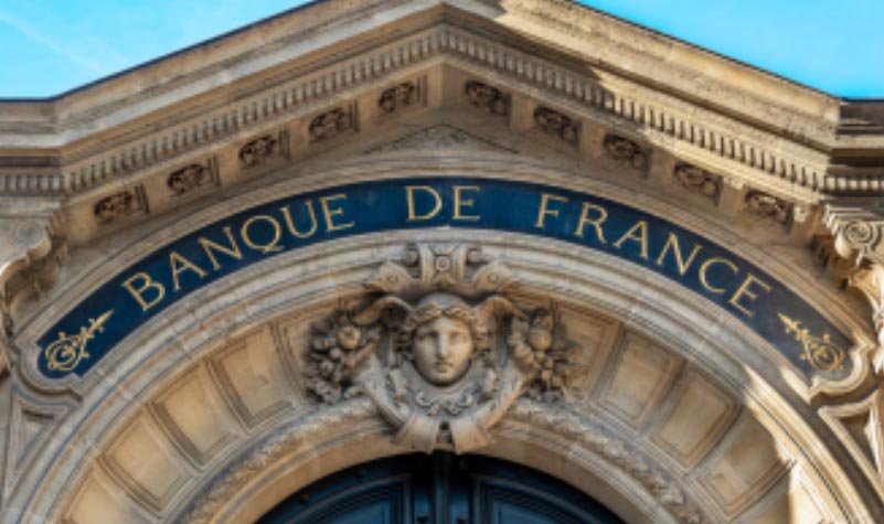 La façade du site de la Banque de France