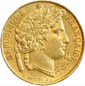 Napoléon Or 20 Francs Cérès millésime 1851